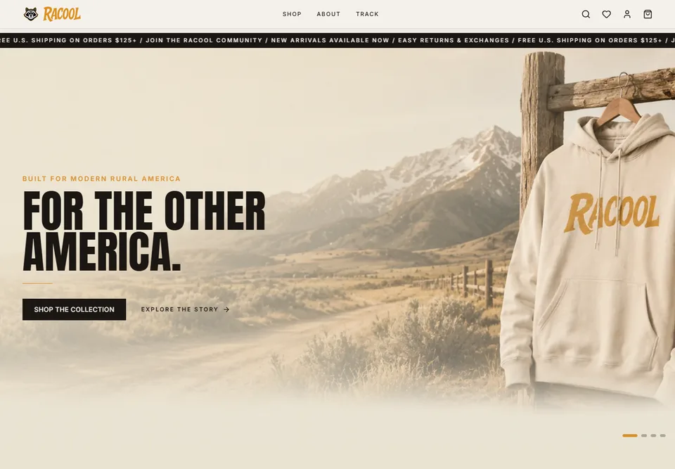 RACOOL USA website preview